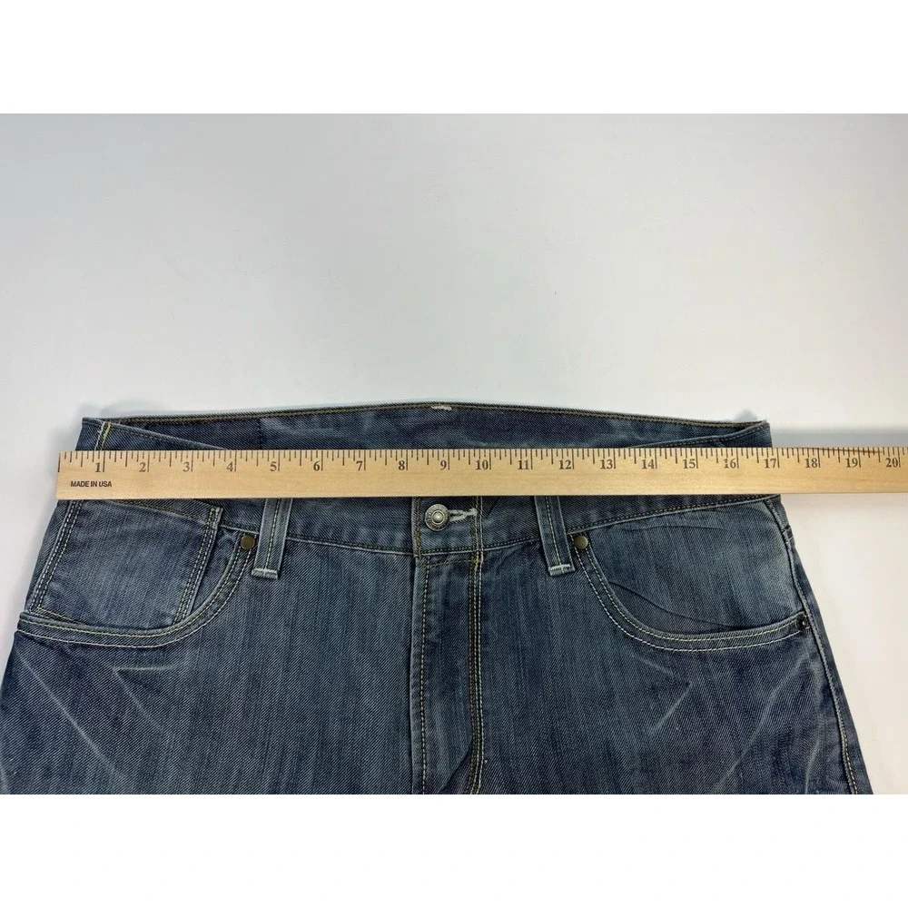 VTG Levi's 514 Jeans Mens 34x32 Blue Denim Slim Straight Grunge Flap Pocket Y2K
